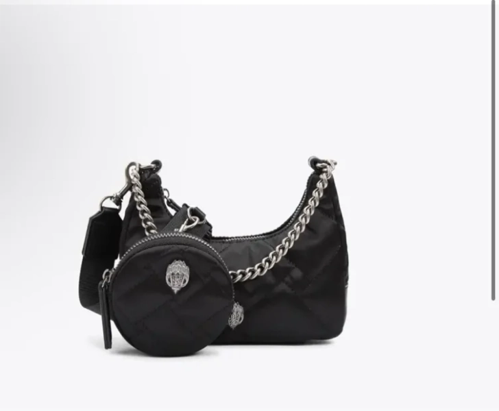 RECYCLED SM MULTI XBODY Black Recycled Cross Body Purse by KURT GEIGER LONDON