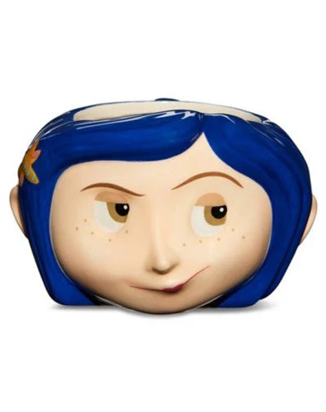Spencer's Molded Head Coraline Coffee Mug
