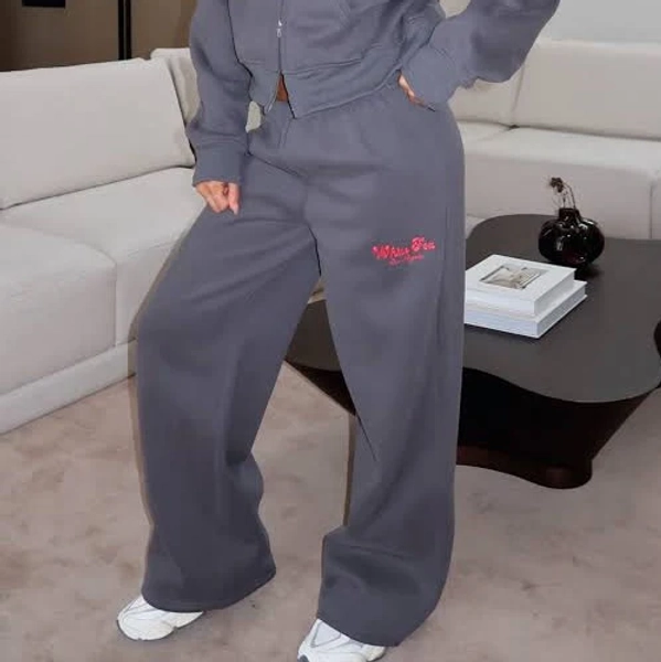 White Fox Boutique Thick and Thin Wide Leg Sweatpants