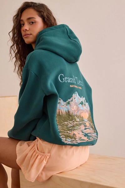 
        Grand Teton Hoodie in Green | AS Revival
    