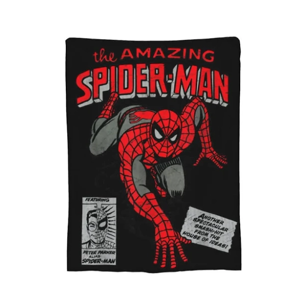Spider-man Spiderman Blankets Fuzzy Vintage Soft Throw Blanket for Bedspread Autumn/Winter |