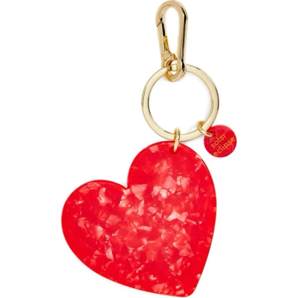 Solar Eclipse Heart Bag Charm + Keychain