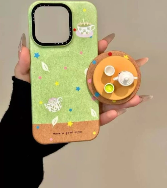 Matcha Teacup Magsafe iPhone Case iPhone 16 / Case+Grip