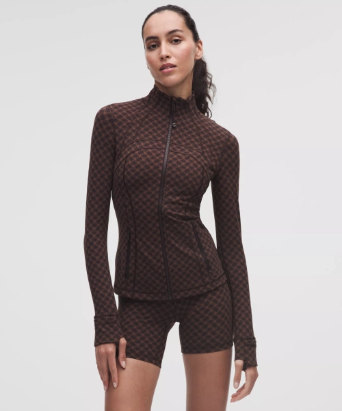 Define Jacket *Jacquard - Square Heart Jacquard Java Sequoia - 0