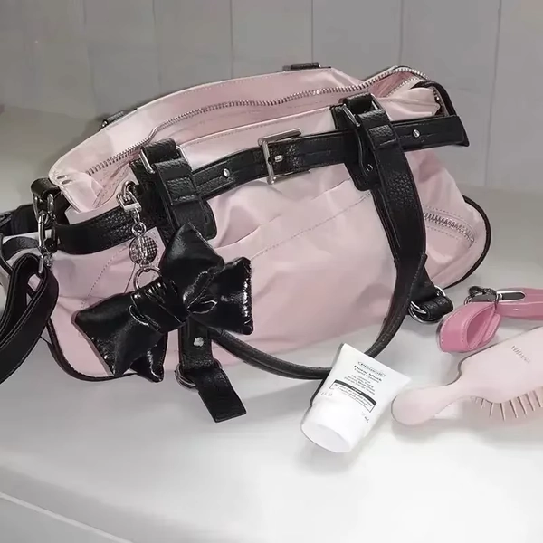 Y2k Large Capacity Pink Travel Crossbody Bag Women Versatile Leopard Print Shoulder Bag New Trend Sports Gym Handbag - AliExpress 1524
