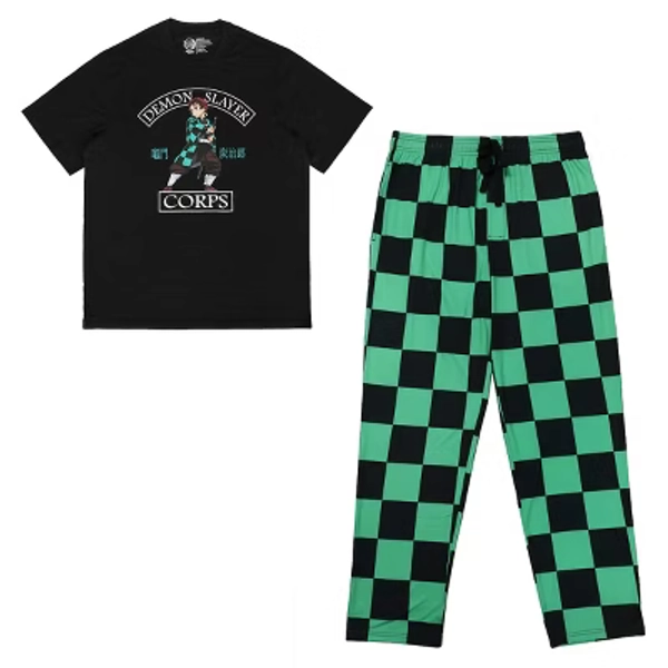 Demon Slayer Tanjiro Kamado Demon Slayer Corps Men's Sleep Set-XL