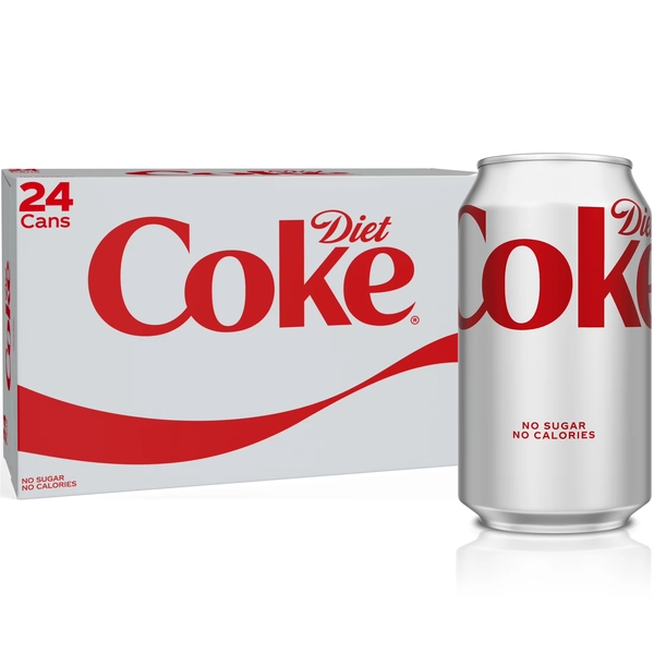 Diet Coke Soda Pop Cans, 12 fl oz, 24 Pack - Walmart.com