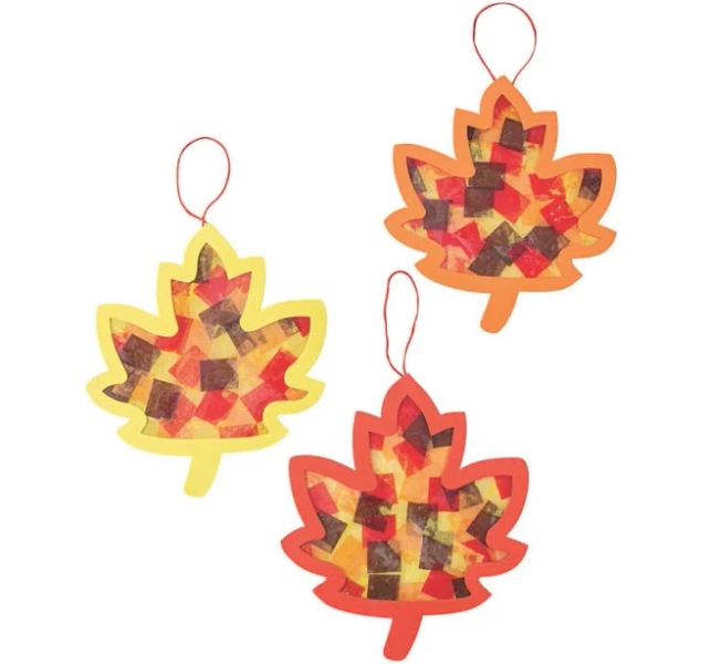 Fun Express Tissue Paper and Acetate Leaf Craft Kit