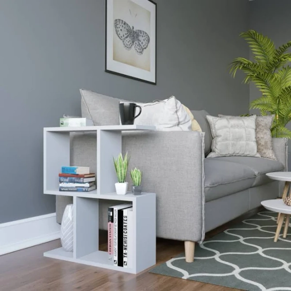 Wade Logan Fazio Floor Shelf End Table with Storage