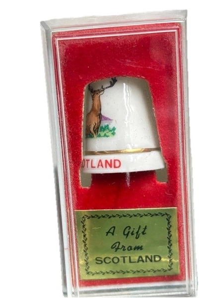 Vintage Scotland Thimble Souvenir Collectible