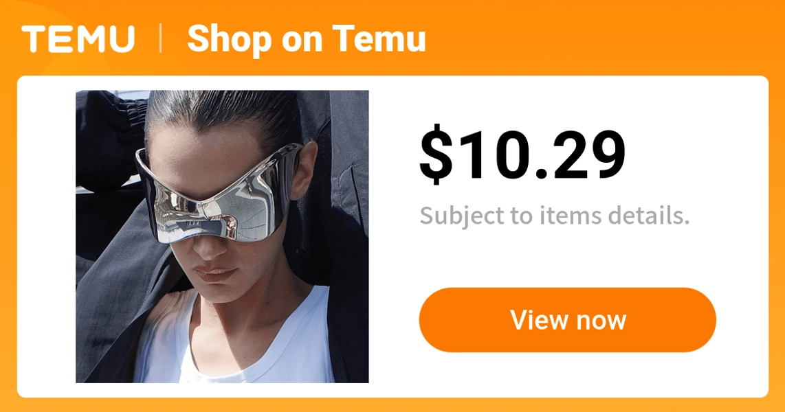 new hip hop y2k oversized fashion glasses women men high - Temu