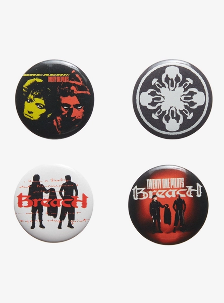 Twenty One Pilots Breach Button Set