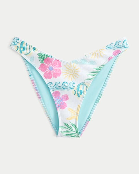 Ribbed Cheeky Bikini Bottom