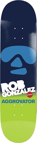 PopWar - Gonzalez Aggrovator Deck-7.75 Cyan - Skateboard Deck