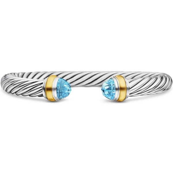 David Yurman Cable Classics Bracelet and 14K Yellow Gold