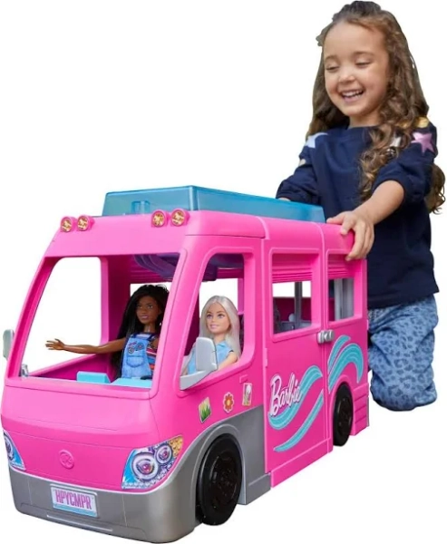 Barbie Camper, Doll Playset With 60 Accessories, Ruim 80 Cm Hoog,
