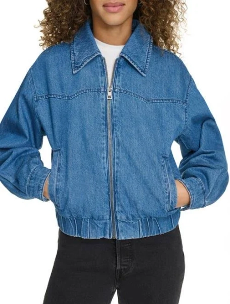 Levi's Women's Western Denim Bomber Jacket