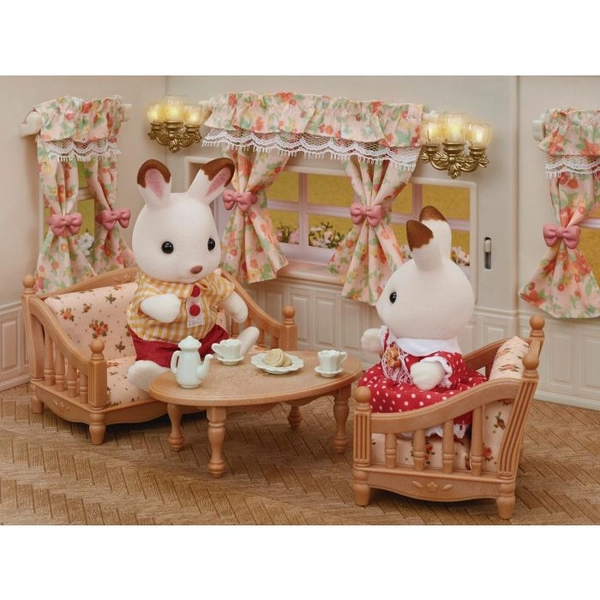 Wall Lamps & Curtains Set