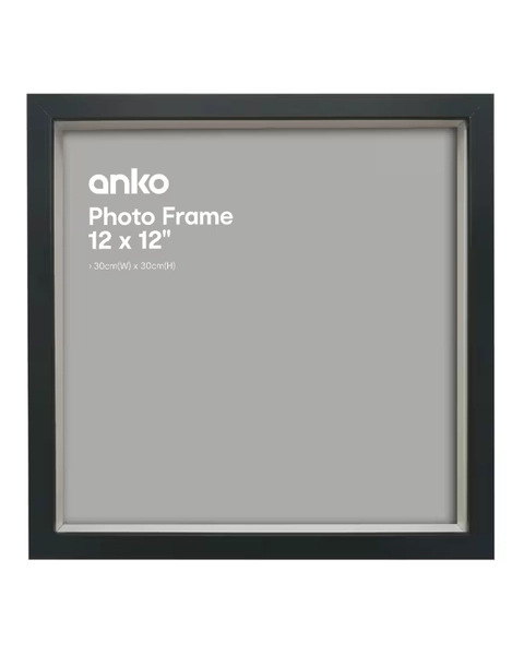 Photo Frame 12in. x 12in. Black - Black - One Size