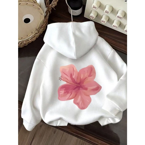 Graphic Print Hoodie, Drawstring Casual Hooded Sweatshirt for Fall & Spring, Women'S Clothing