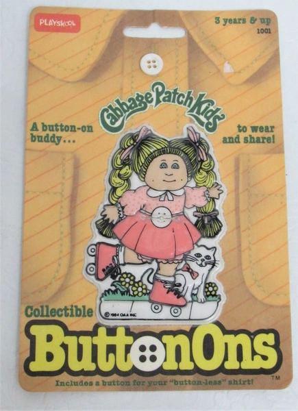 1984 Cabbage Patch Kids ButtonOns Button Ons Playskool 80s Vintage