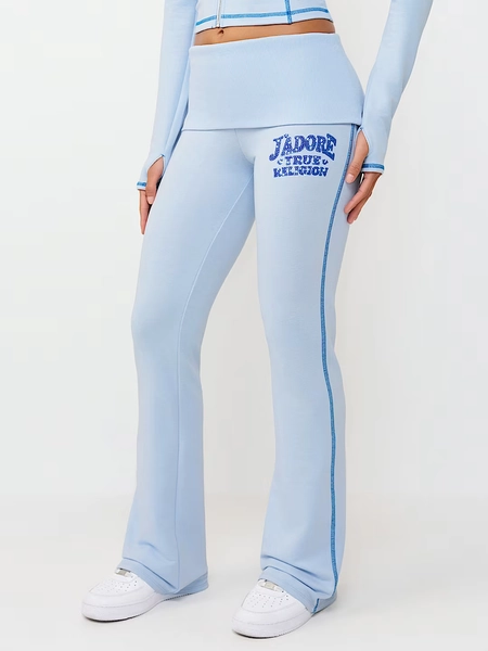 CRYSTAL J'ADORE FOLDOVER BOOTCUT PANT