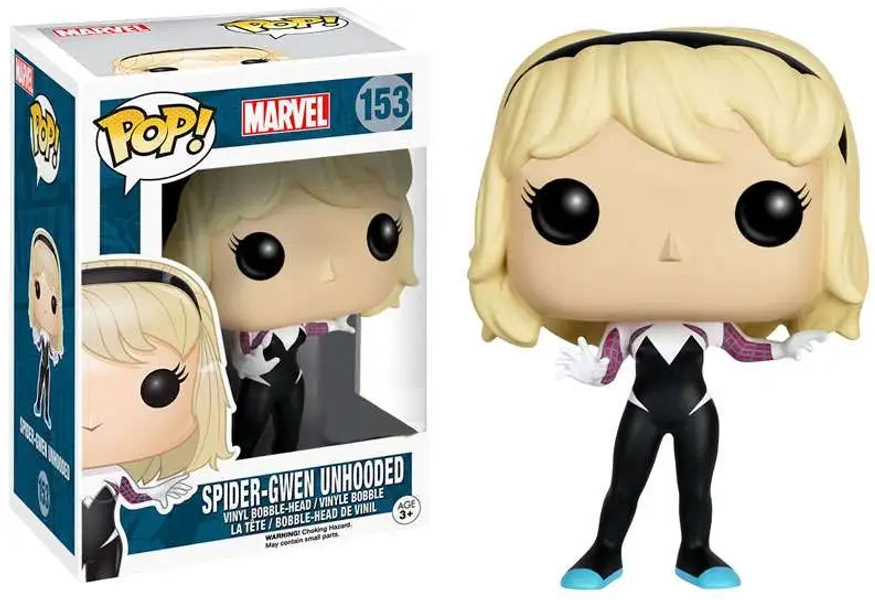 Funko POP! Marvel Spider-Gwen Exclusive Vinyl Bobble Head #153 [Unhooded, Damaged Package]