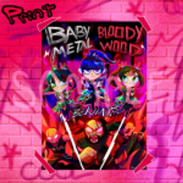 Babymetal x Bloodywood poster by fm draws - ACGGOODS