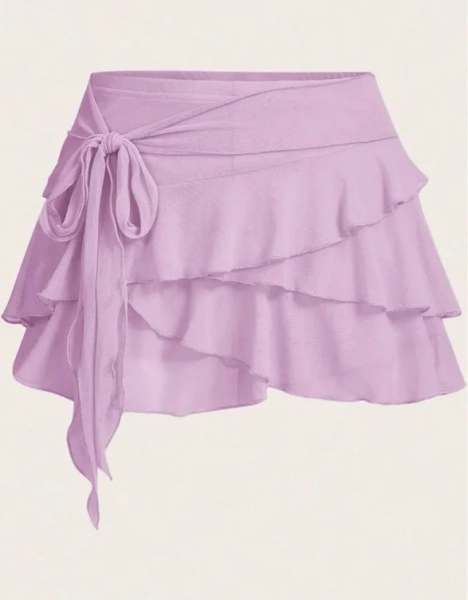 mini shein skirt purple 
