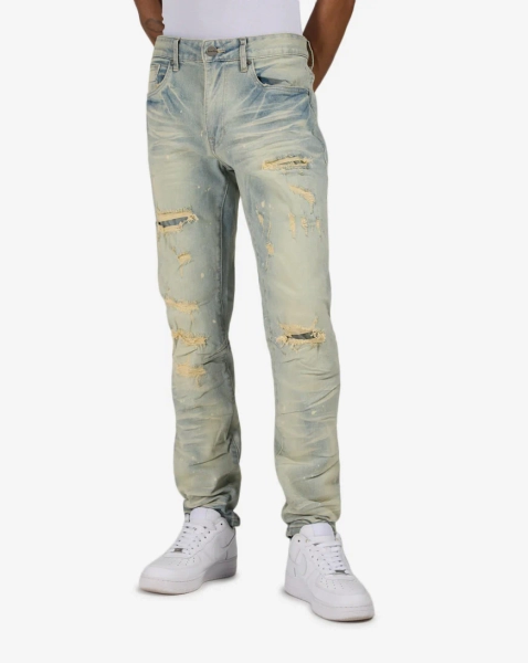 Distressed Heavy Vintage Washed Jean