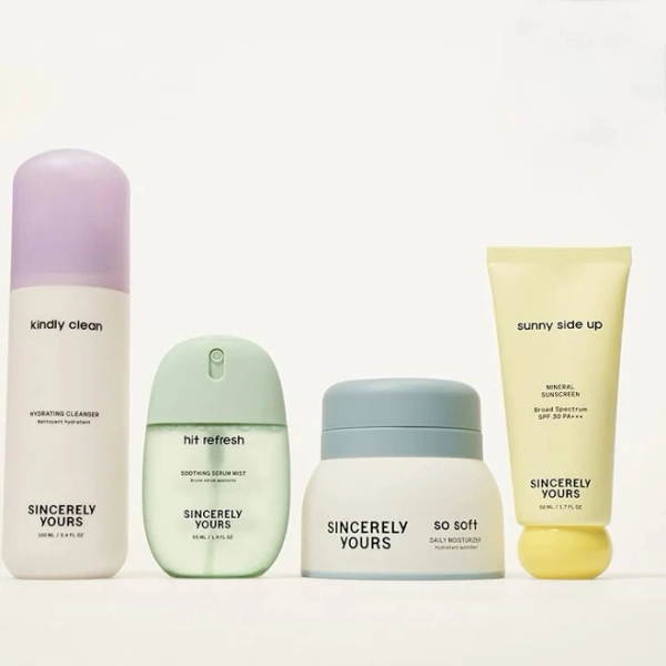 Sincerely Yours Bundle Hydrating Cleanser Serum Mist Daily Moisturizer