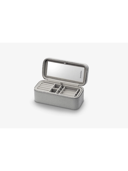 Kleine graue Schmuckbox