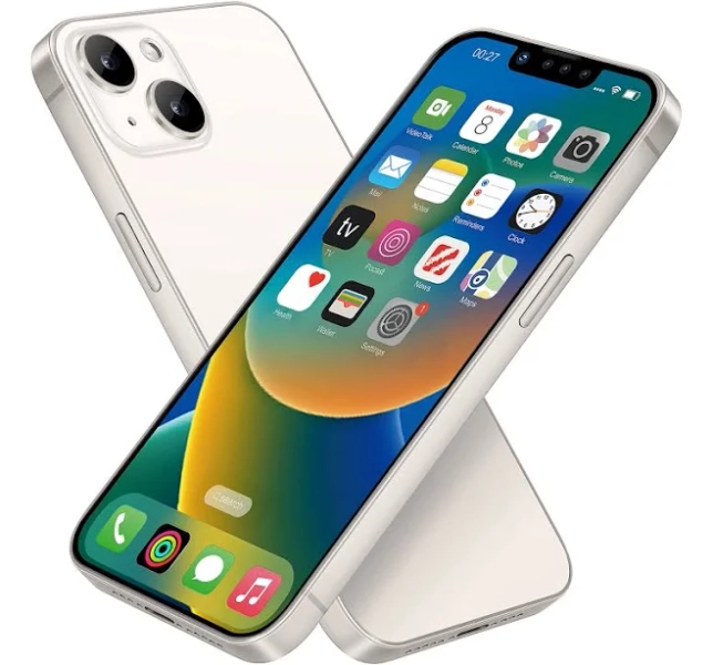 Dummy Fake Phone Model, Looks Like The Real Phone Compatible with Phone 14 White, for Cell Phone