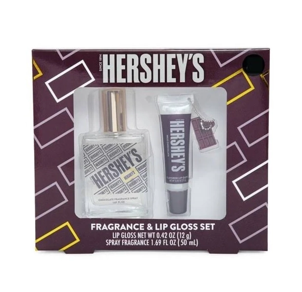 Hershey Scented Fragrance & Lip Gloss Set