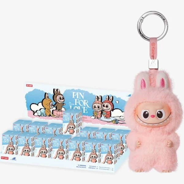 Pop Mart Labubu V4 The Monsters Pin for Love Series Plush Pendant Blind Box