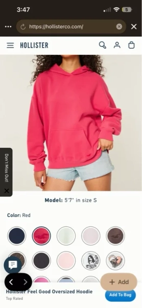Hollister Feel Good Oversized Leopard Hoodie
