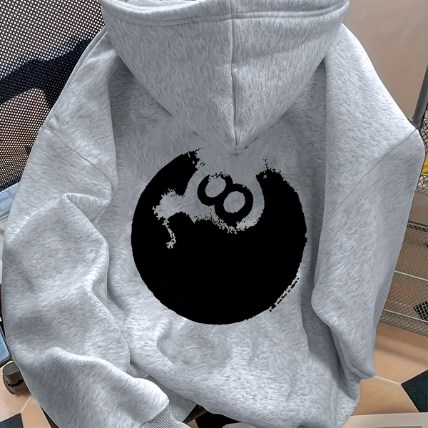 Graphic-Print Hooded Sweatshirt for Autumn And Winter, Women's Clothing