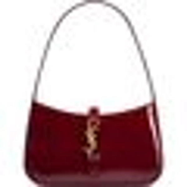 Saint Laurent Le 5 A 7 Mini Bag in Smooth Leather - Grenade Patent/Gold