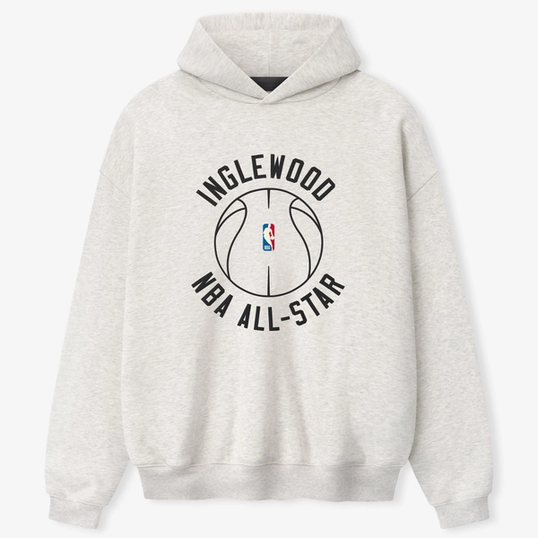Unisex Fear of God Heather Gray 2026 NBA All-Star Game x Inglewood 90's Hoodie