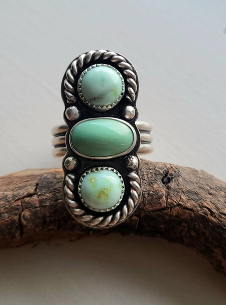 Variscite Triple Stack Ring