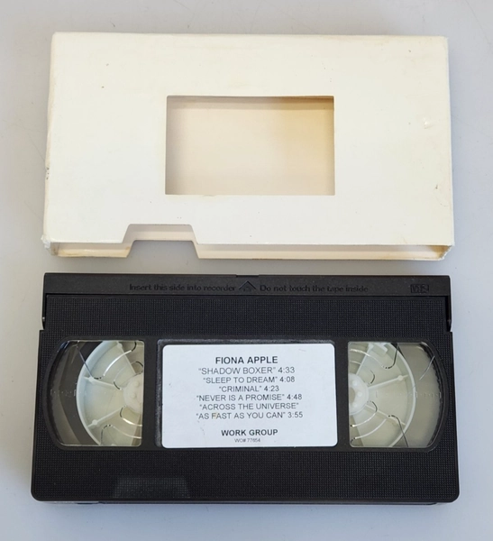Fiona Apple Work Group WO# 77654 Rare 6-Song Promo Video VHS Shadow Boxer &amp; More