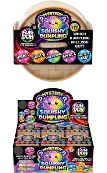 Novelty Brands Fun Doh Mystery Dumpling Squishy Squishy