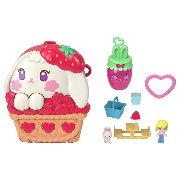 Buy Polly Pocket Picnic Bunny Compact Doll Playset & Accessories | Dolls | Argos
