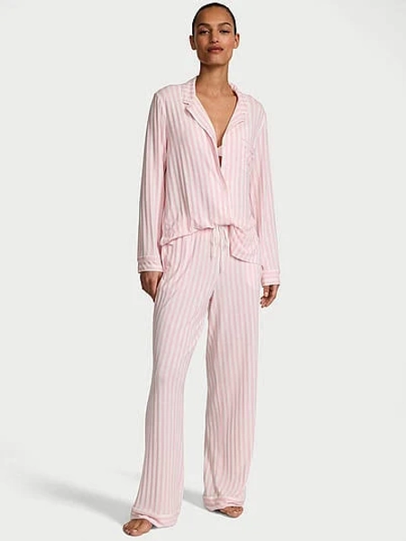 Victoria's Secret Women's Soft Long Print Pajama Set