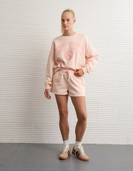 AE High-Waisted Fleece Short