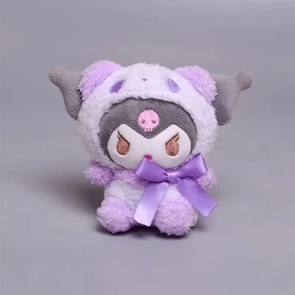 ！@Kawaii Keychain Plush Anime Kuromi Doll Keyring Hello Kitty Plushie Cinnamoroll KeyChains Bag Pendant Toy1-10PCS Keychain - AliExpress 26