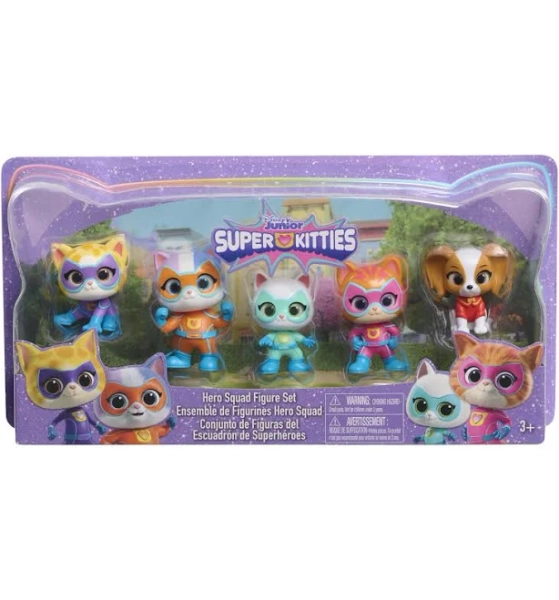 Disney Junior SuperKitties Hero Squad Figure Set