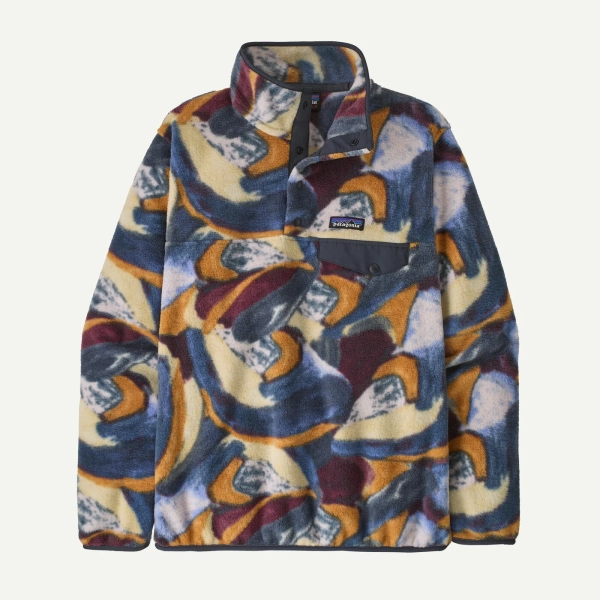 Women's Smudge: Smolder Blue Lightweight Synchilla® Snap-T® Fleece Pullover