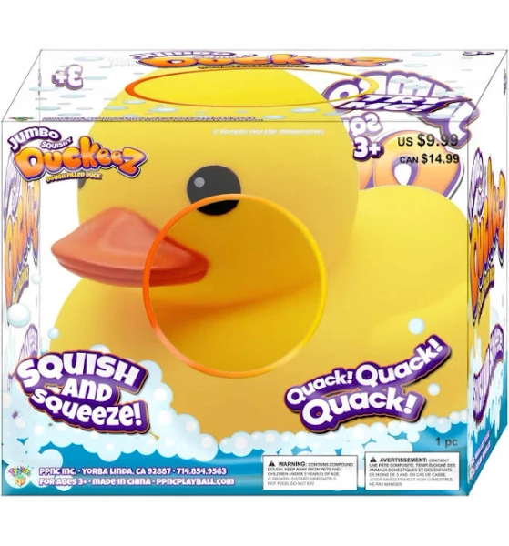 Duckeez Jumbo Yellow Squishy Duck
