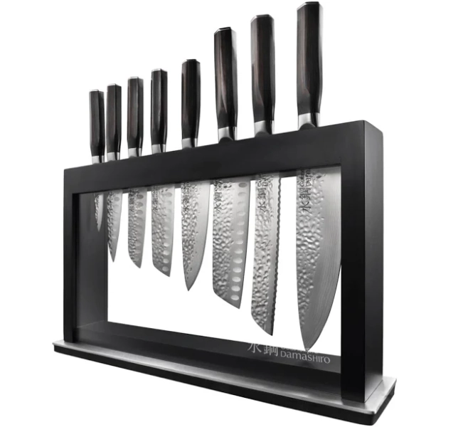Cuisine::pro Damashiro Emperor Hisa 9-Piece Knife Block Set
